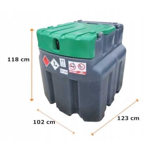 Мобилен резервоар за гориво с колонка без разходомер JFC - 950L