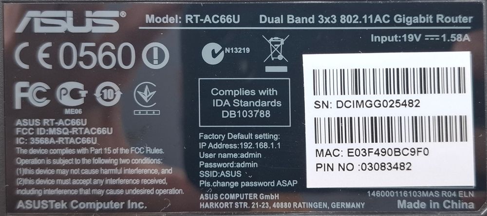 Router wireless 5G RT-AC66U