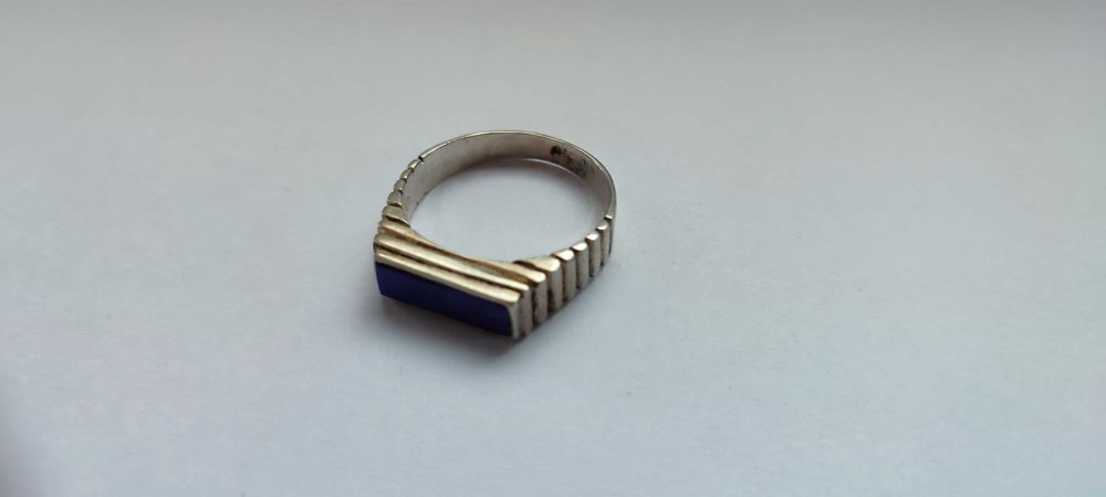 Красивое серебряное кольцо с натуральным камнем ЛАЗУРИТ афганский