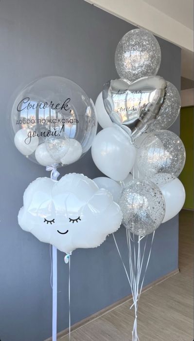 Гелиевые шарики оформление шарами