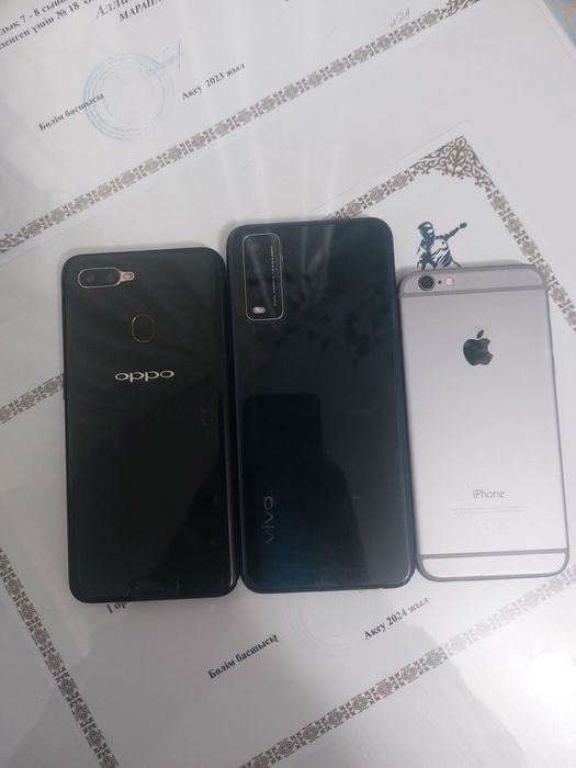Iphone 6 , vivo y 12s, oppo A 5s