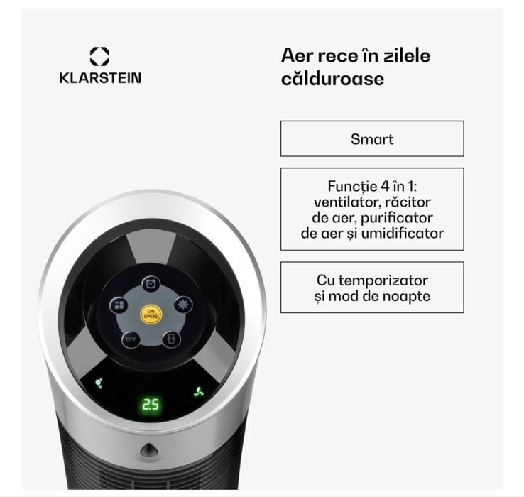 KLARSTEIN - Skyscraper Ice Smart răcitor de aer 4 în 1