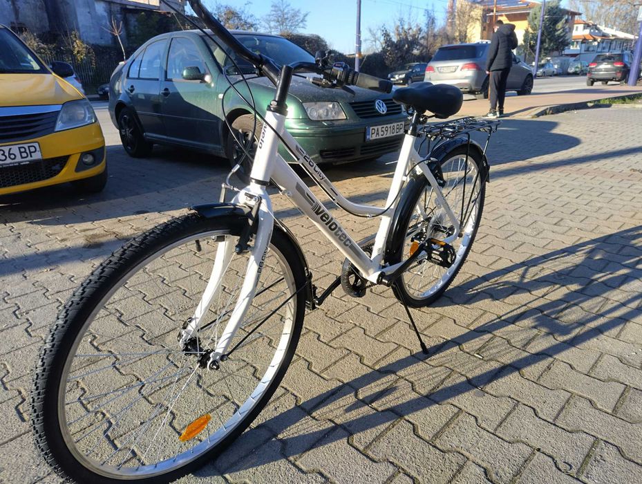 Алуминиев велосипед 26" Velotec CITY бял