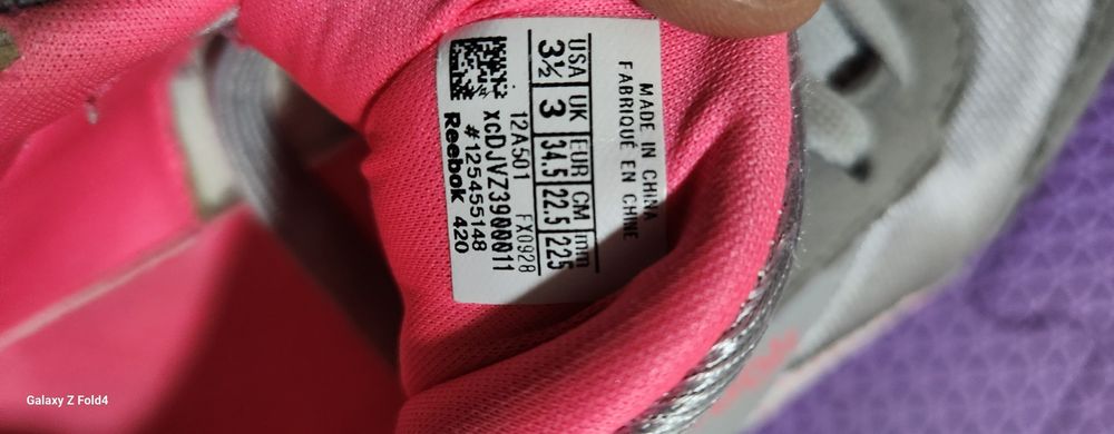 Adidași original Reebok mărime 34.5