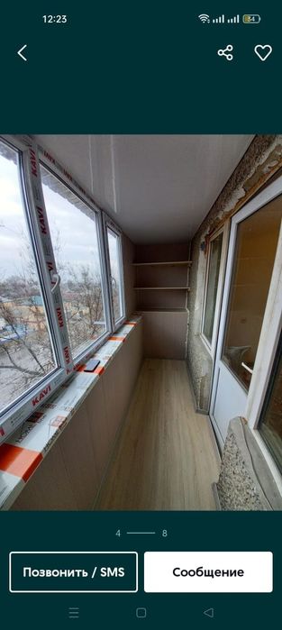 Обшивка утипление балкона