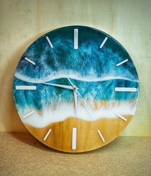 Стенен часовник от епоксидна смола!