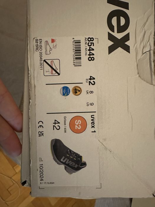 Чисто нови работни обувки Uvex