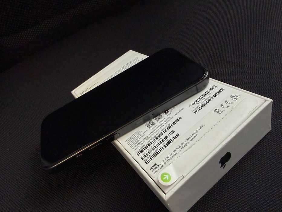 Iphone 15 Pro, Black Titanium, 128 GB