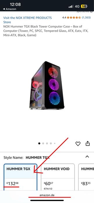 Hummer TGX Carcasa PC