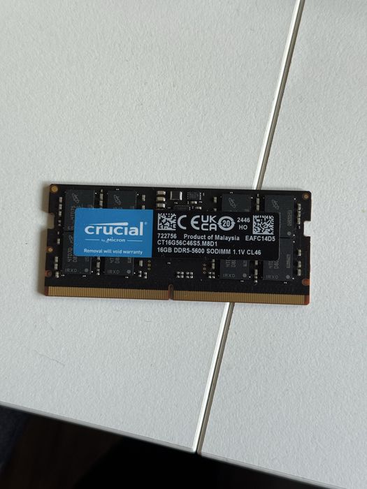 16GB ddr5 SODIMM 5200MT/s ram