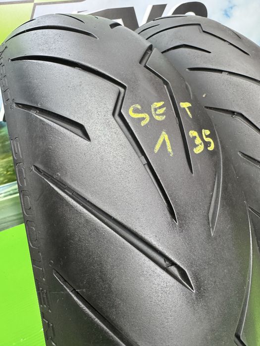 Set Anvelope 2024 Maxiscuter Pirelli Diablo Cauciuc Fata spate set135