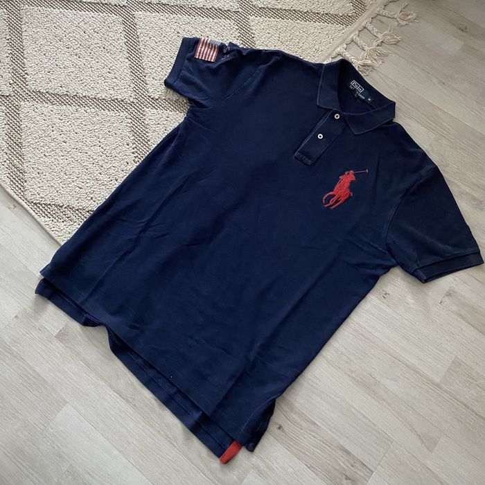 Оригинална поло тениска Polo Ralph Lauren Big Pony Custom Fit