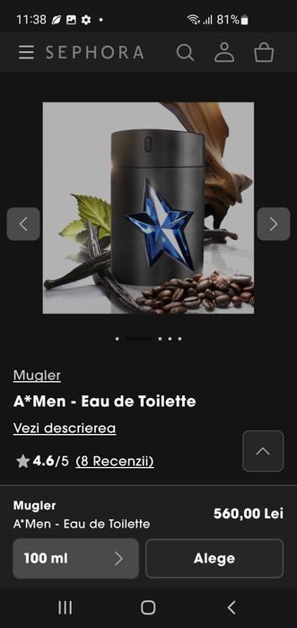 Mugler A*Men - Eau de Toilette - 100ml - Sigilat