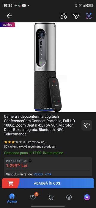 Vand camera Logitech