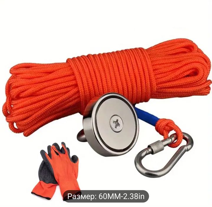 Силен неодимов магнит супер мощен комплект за магнитен риболов