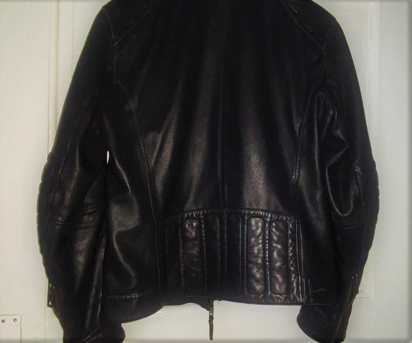 Geaca piele originala - Hugo Boss biker style.