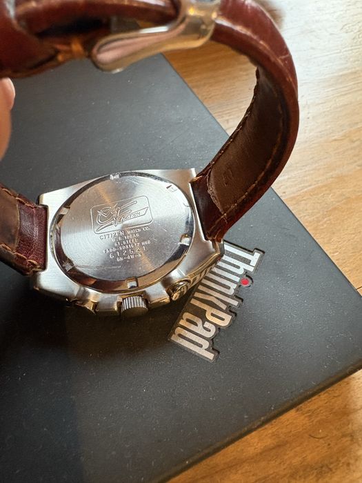 Citizen Chronograph – Red Dial (Early 2000s)