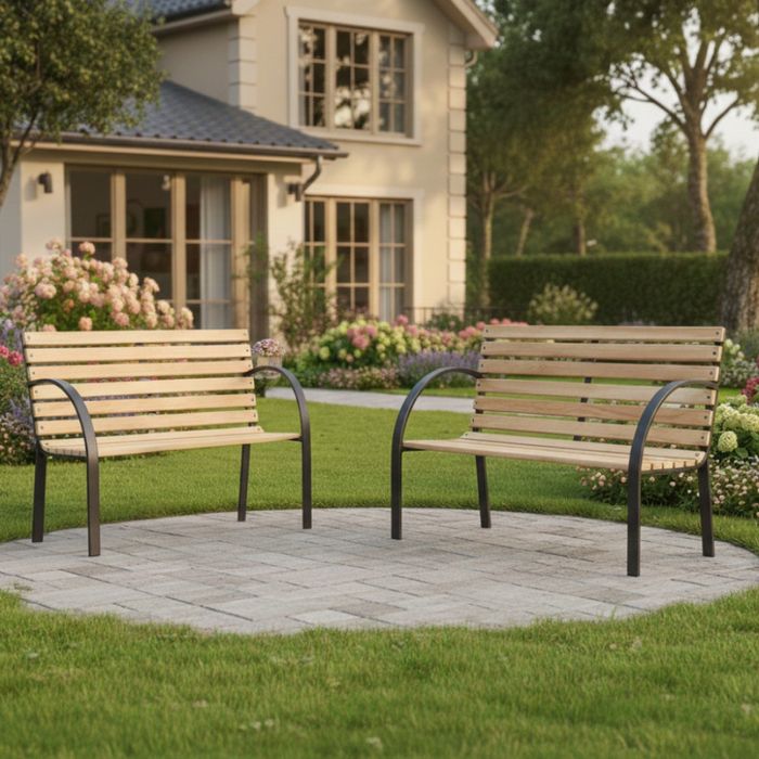 Градинска пейка за деца 82x39x50 см - здрава, безопасна и стилна