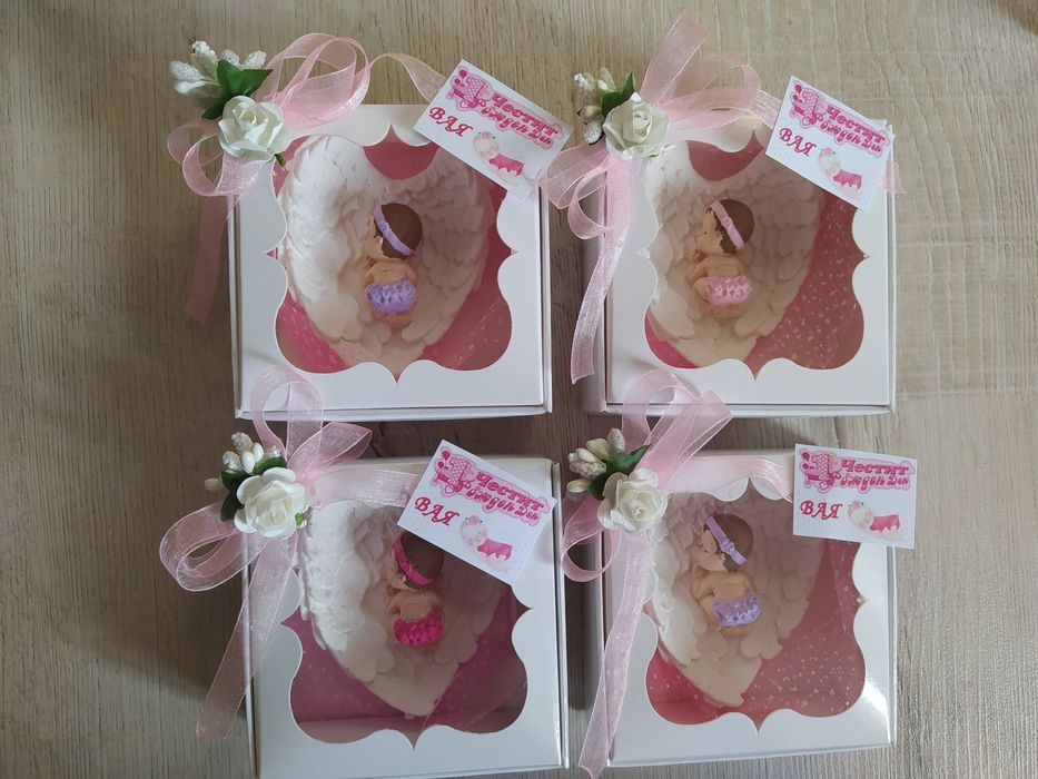 Подаръчета за гости на погача, кръщене, рожден ден. Бебешко пано