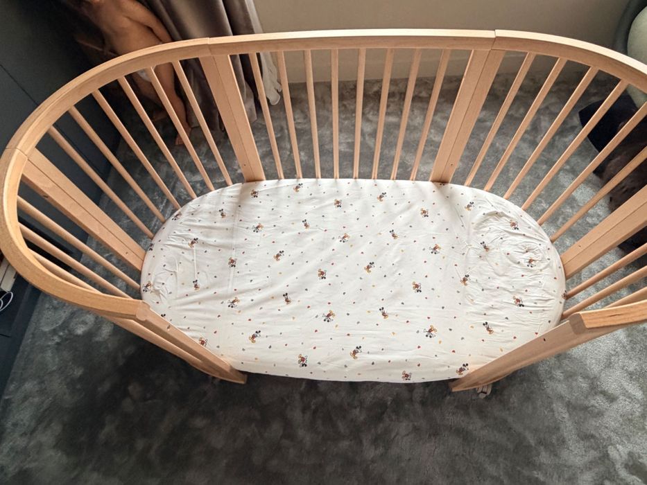 Stokke Sleepi Natural, set complet cu saltea și accesorii