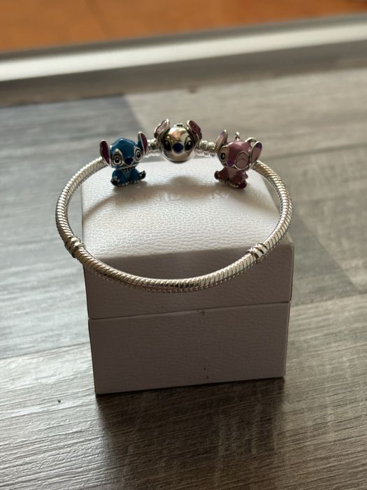 Bratara tip pandora Angel&Stitch disney noua