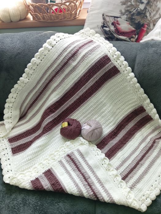 Одеяло изплетени с качествена прежда!