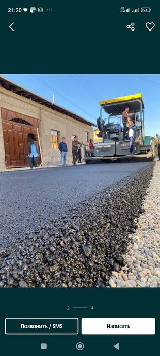 Asfalt  latok bardiyor oʻrnatish xizmati