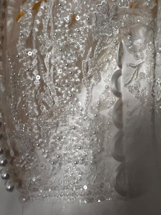 Rochie de mireasa mărimea S cu mâneci