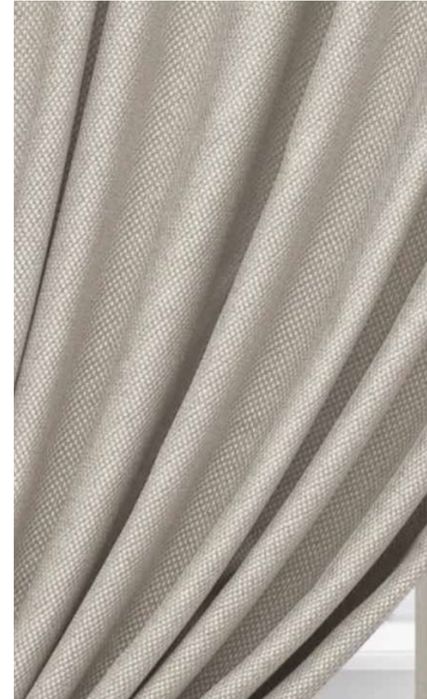 Новые шторы Лен BLACKOUT светло бежевого цвета, высота 3м Ширина 4м