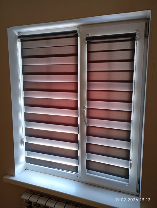 Жалюзи ролл шторы день ночь