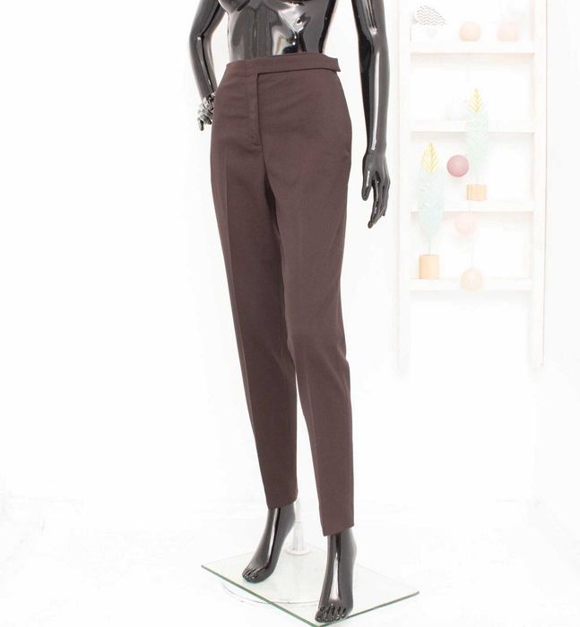 COS оригинален дамски панталон кафяв от вълна 36 S