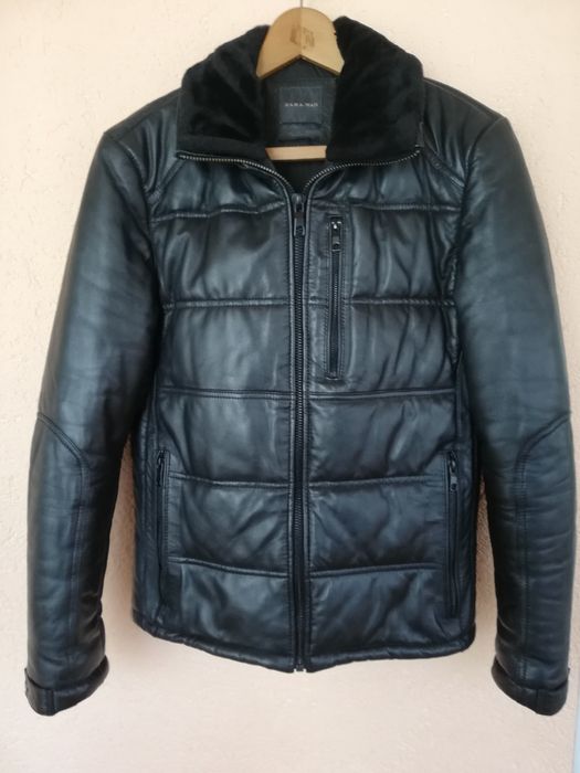 Geaca piele bărbați Zara Man S