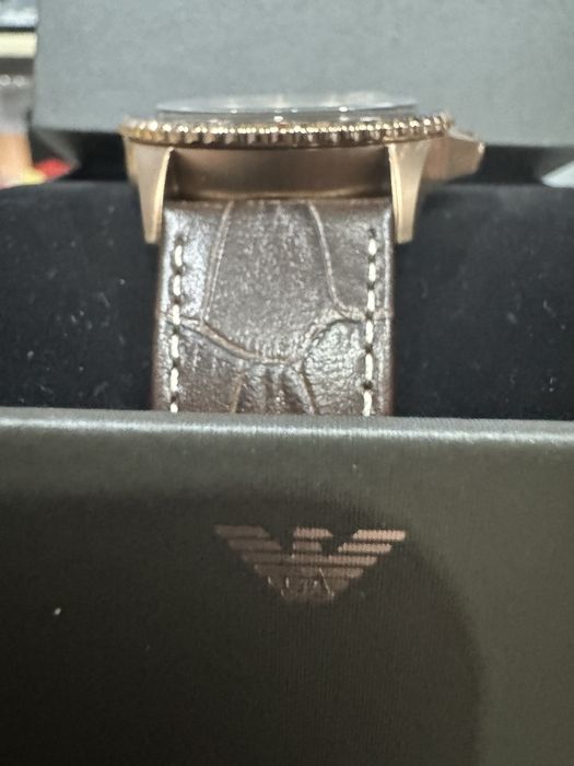 Emporio Armani M DIVER GT Brown Leather watch