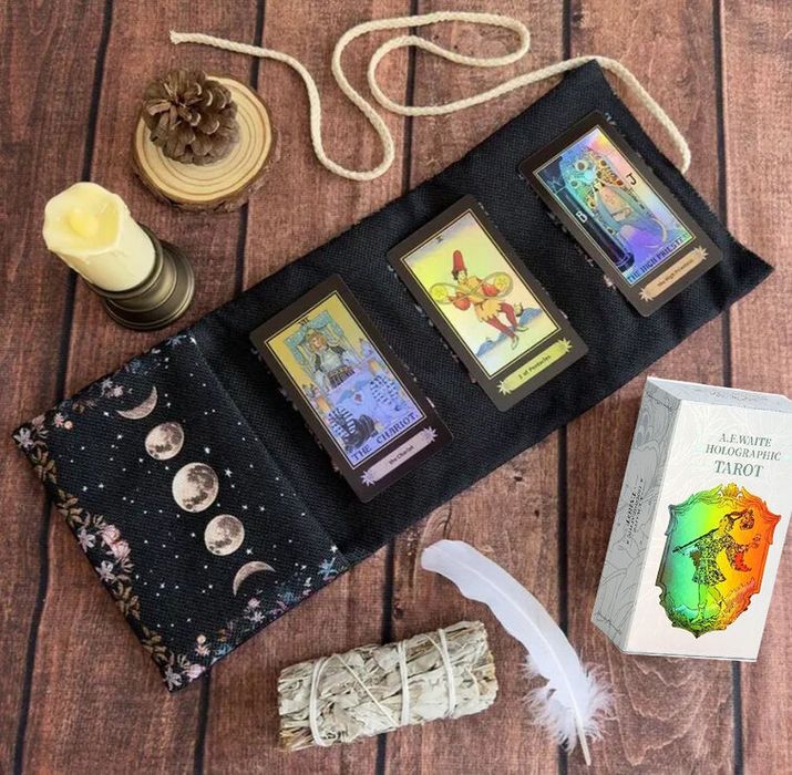 Комплект ТАРО (карти Таро + Пало Санто + Таро чанта)
