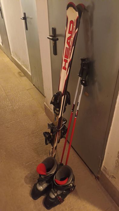 Детски ски, щеки и обувки