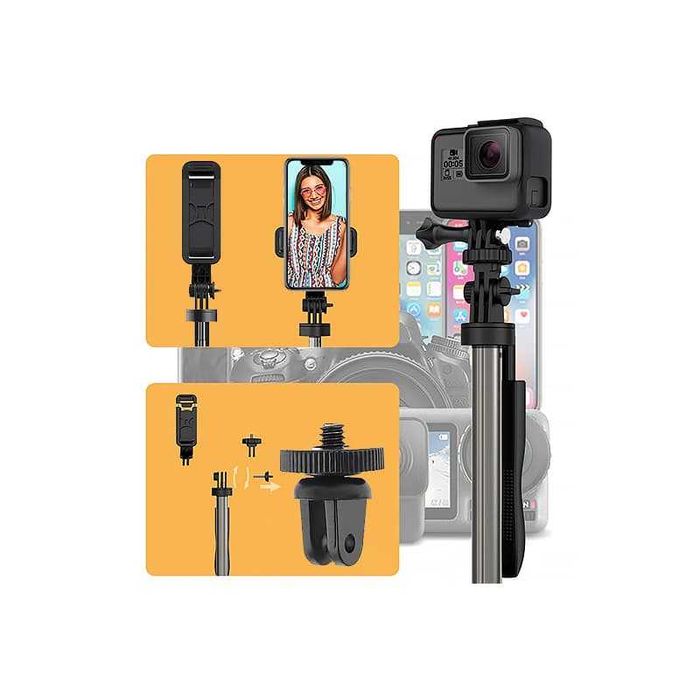 HSU Cinema L05 149 см Селфи стик с Трипод за телефон и спортни камери