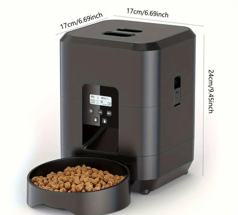 Dozator dispenser feeder automat animale caini si pisici NOU