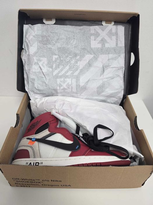 Jordan 1 Off-White Chicago – Mărimi 41 și 43 – NOI – 500 LEI