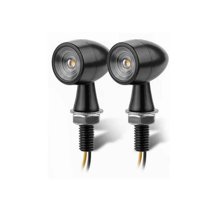 Set 2 semnalizari LED mini glont negre A880