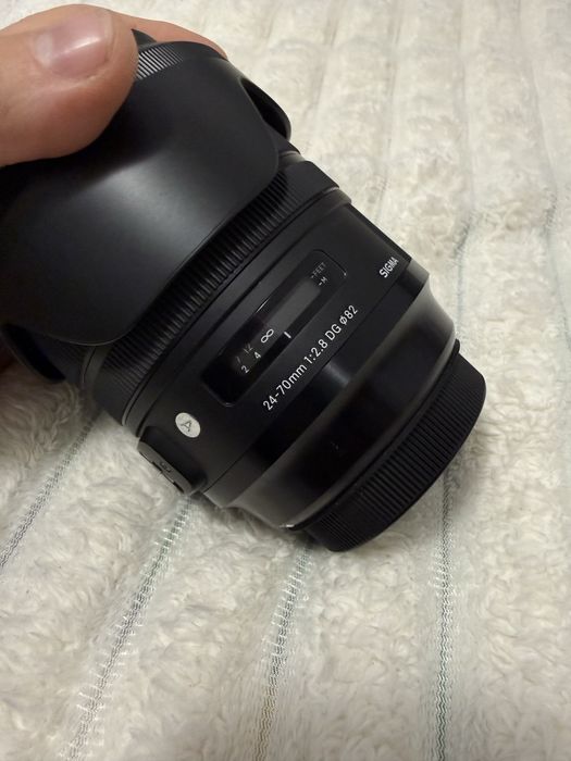 Obiectiv AF Sigma 24-70mm F2.8 OS HSM (A) pentru Canon