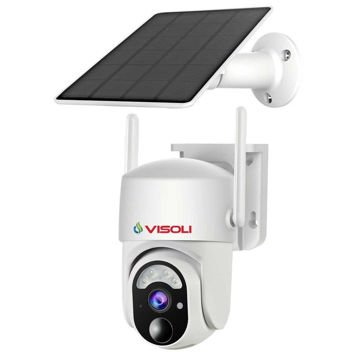 Camera de supraveghere Sim 4G cu Panou Solar Visoli® VS-S50 4G, 4MP
