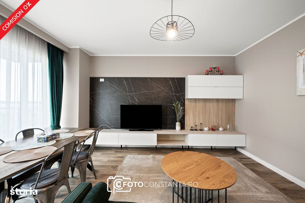 #Vedere lac : apartament mobilat cu 3 camere și 2 băi | Butoaie Mamaia