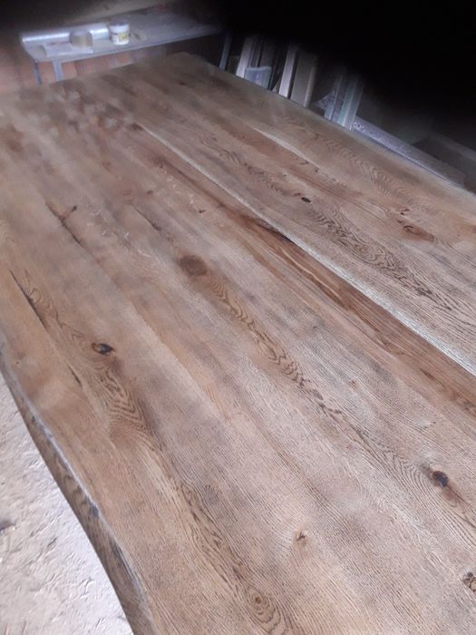 Плот за маса от дъб 220/100 състарен