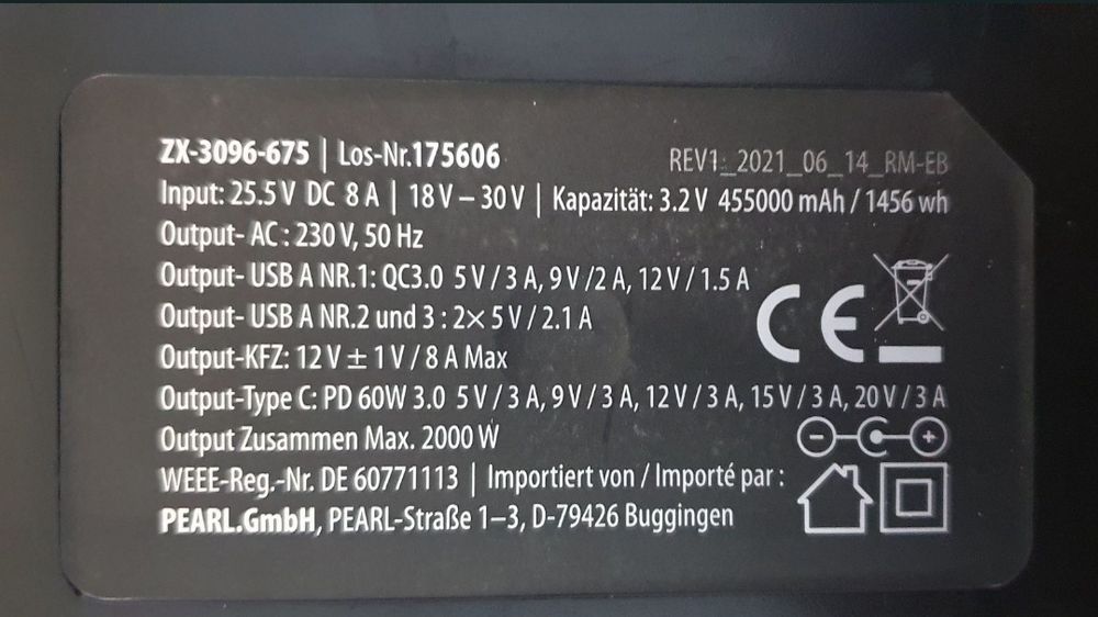 Kit fotovoltaic 2000W  baterie portabila si panou solar 200w