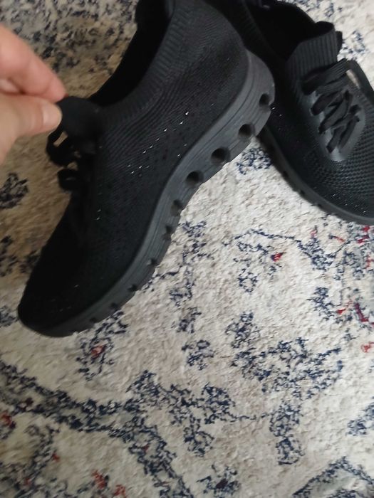 vand  Sneakers  negri cu sclipici pentru femei marimea 41