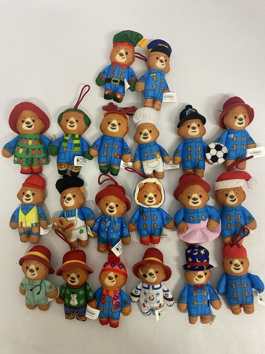 PADDINGTON lot 68 jucării din pluș gen breloc McDonalds 12 cm