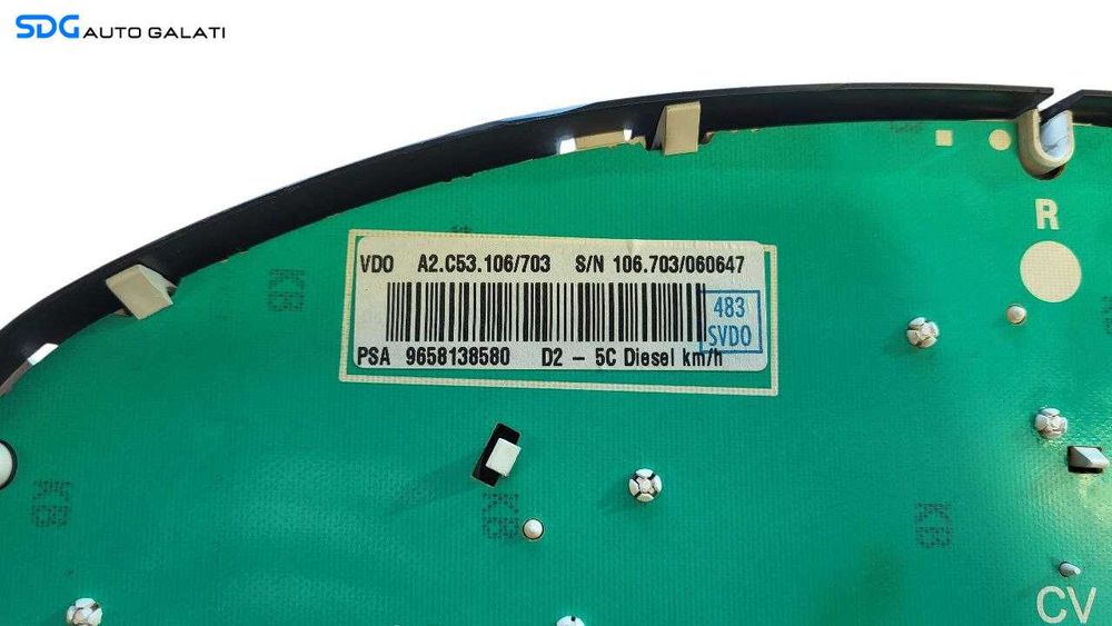 Ceas Ceasuri Cluster Instrumente Bord Peugeot 407 2004 - 2010 Cod A2C53010609-G A2C53106703 9658138580 [L8528]