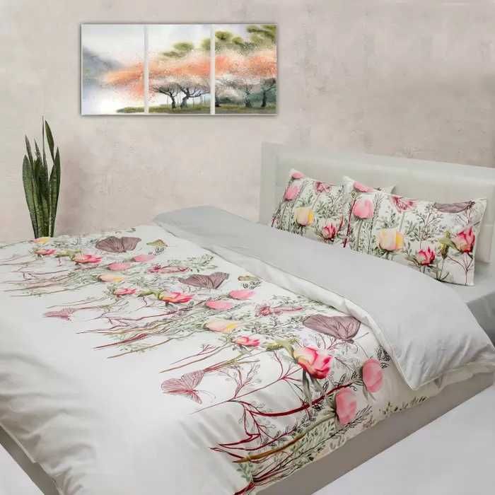 Спален комплект Цветя и Пеперуди 100 % памуk