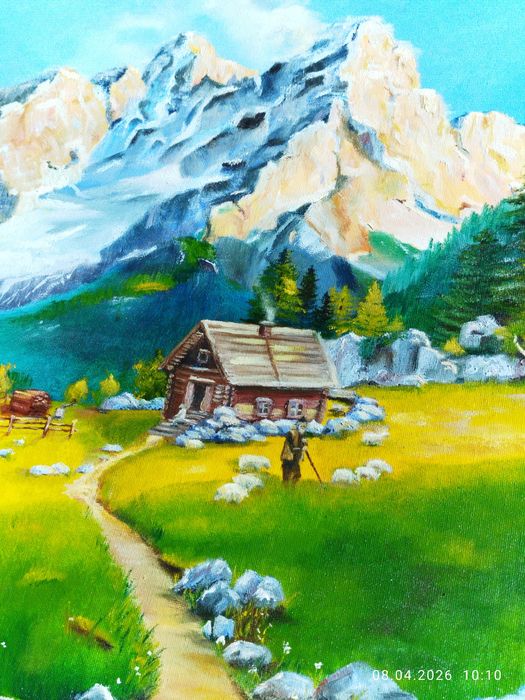 Картина маслом. Горы