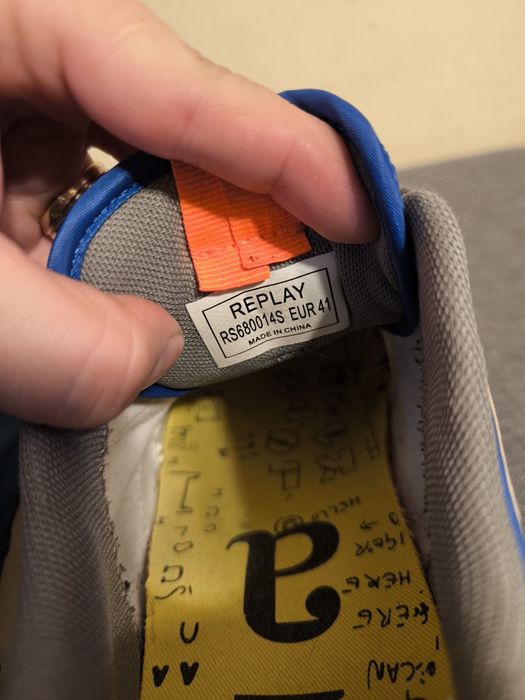 Adidasi Replay panelled lace up